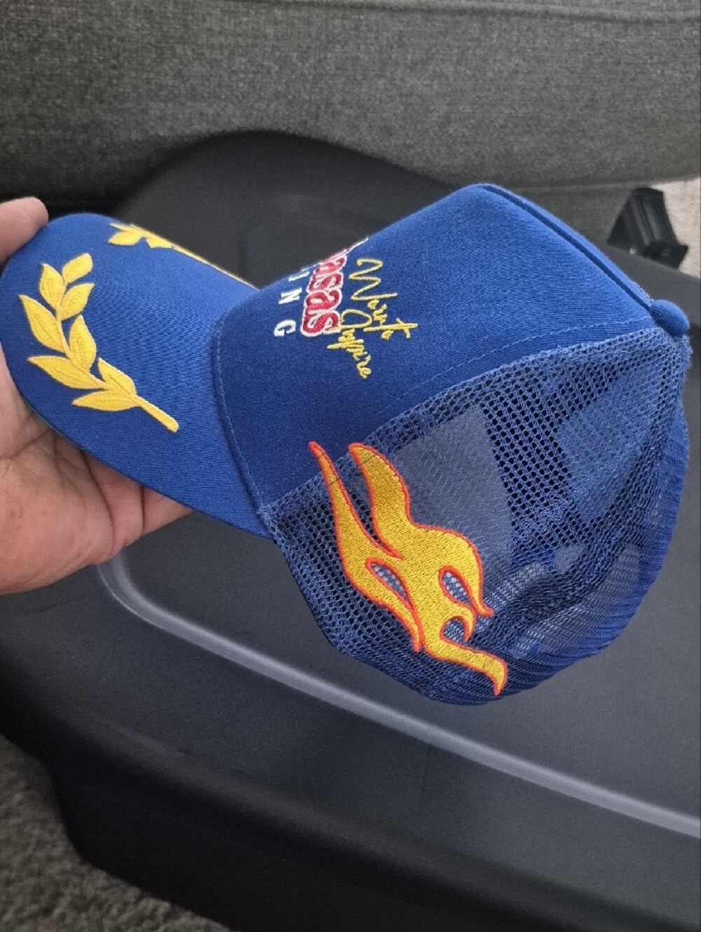 Valabasas Racing Blue Embroidered Racing Cap - Picture 3 of 6
